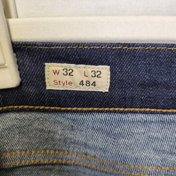 J. Crew Men's Size 32 x 32 Jeans Style 484 Tapered Dark Wash - Picture 6 of 9